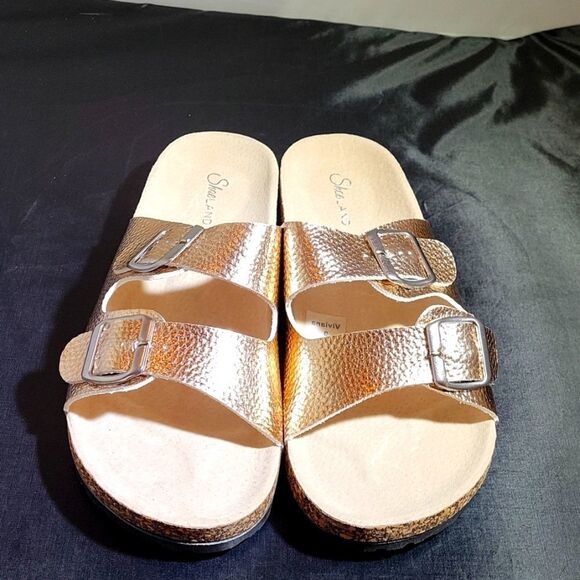 BRAND NEW SHOE LAND VIVIANA ROSE GOLD SANDAL - Picture 2 of 15